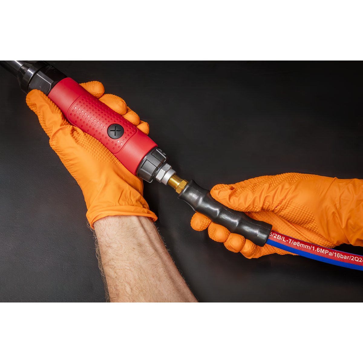Extra-Heavy-Duty Air Hose with 1/4"BSP Unions 10m x 8mm