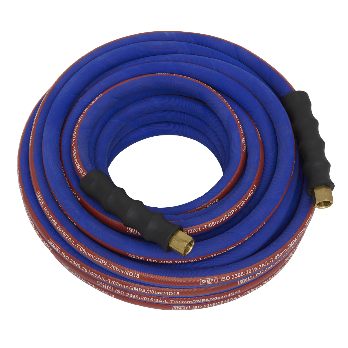 Extra-Heavy-Duty Air Hose with 1/4"BSP Unions 15m x 8mm
