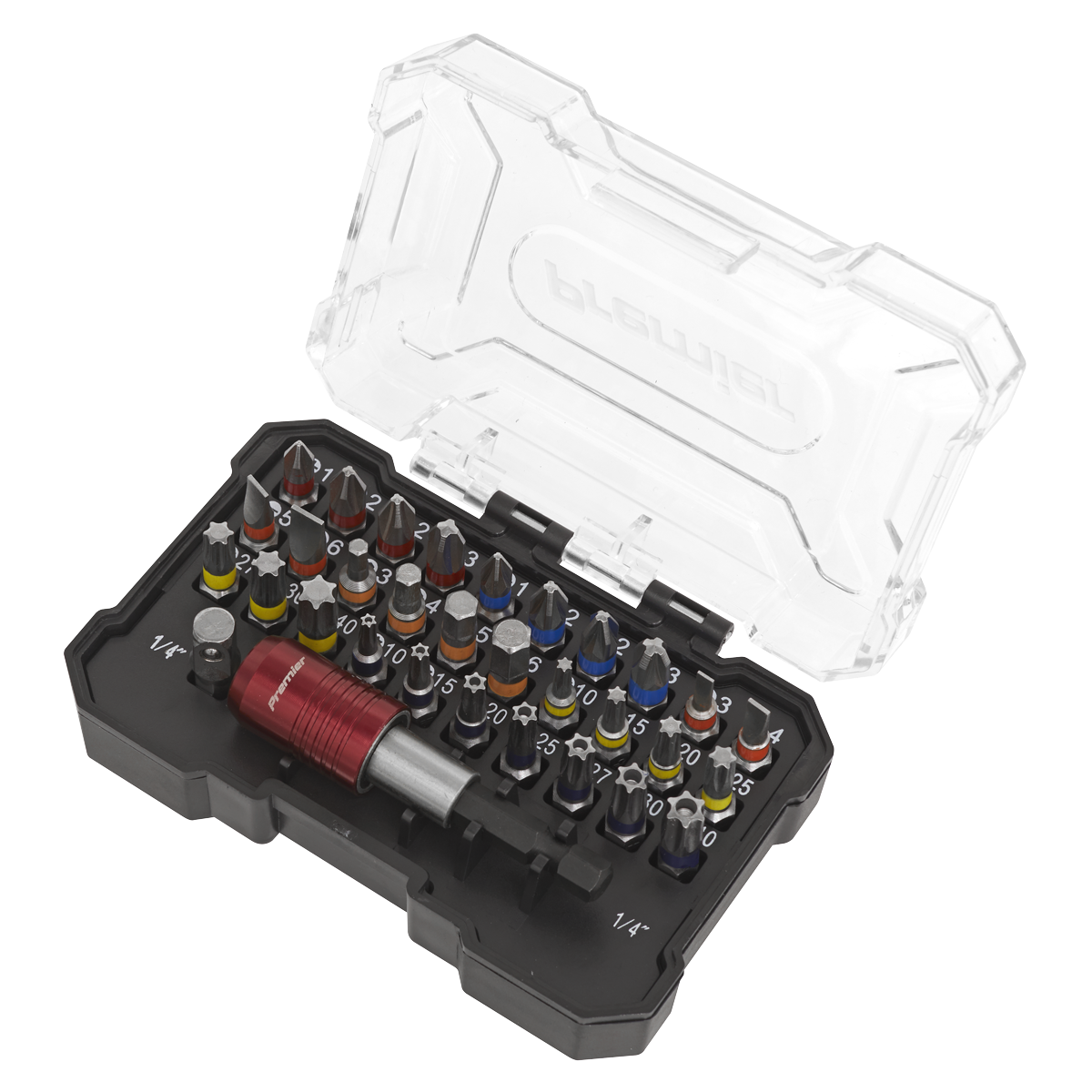 Premier Colour-Coded Power Tool Bit Set 32pc