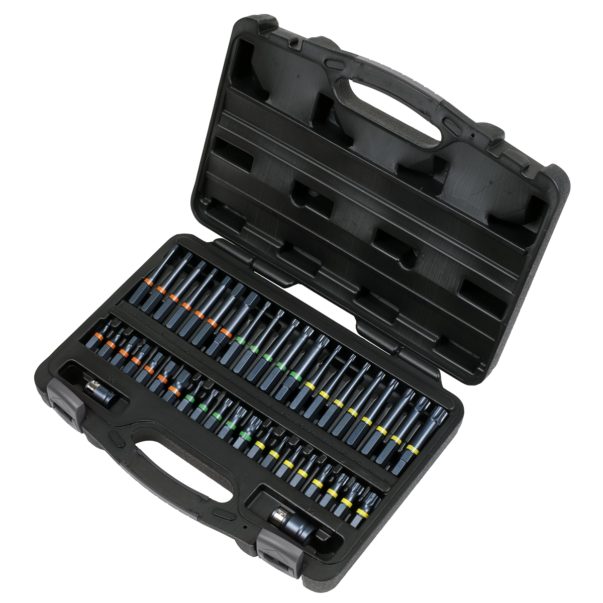Premier Impact TRX-Star*/Hex/Spline Bit Set 3/8" & 1/2"Sq Drive 42pc