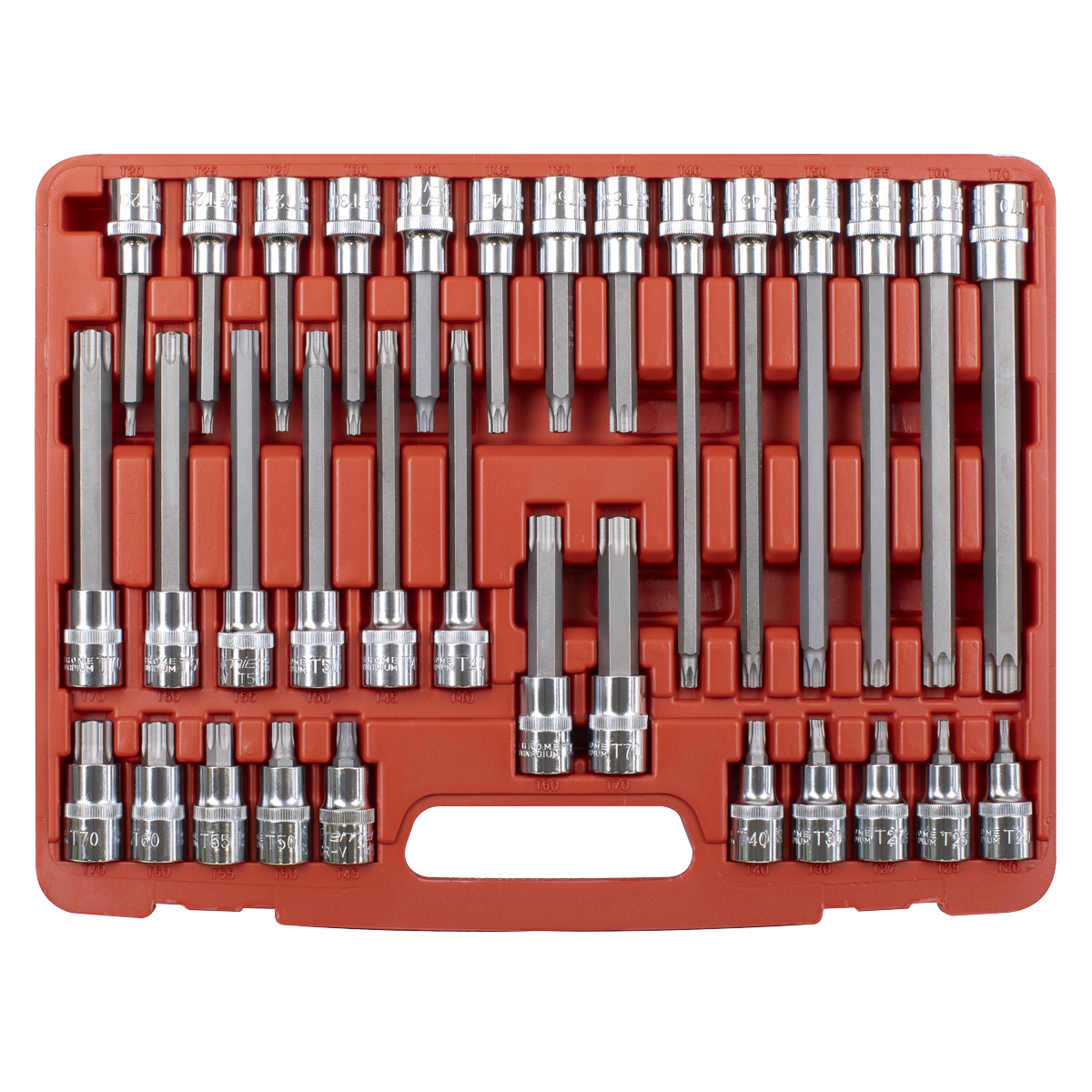 Premier TRX-Star* Socket Bit Set 1/2"Sq Drive 32pc
