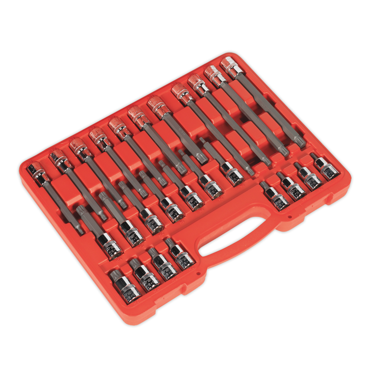 Premier Spline Socket Bit Set 1/2"Sq Drive 26pc