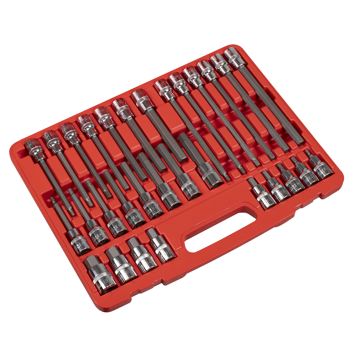 Hex Socket Bit Set 30pc 1/2"Sq Drive