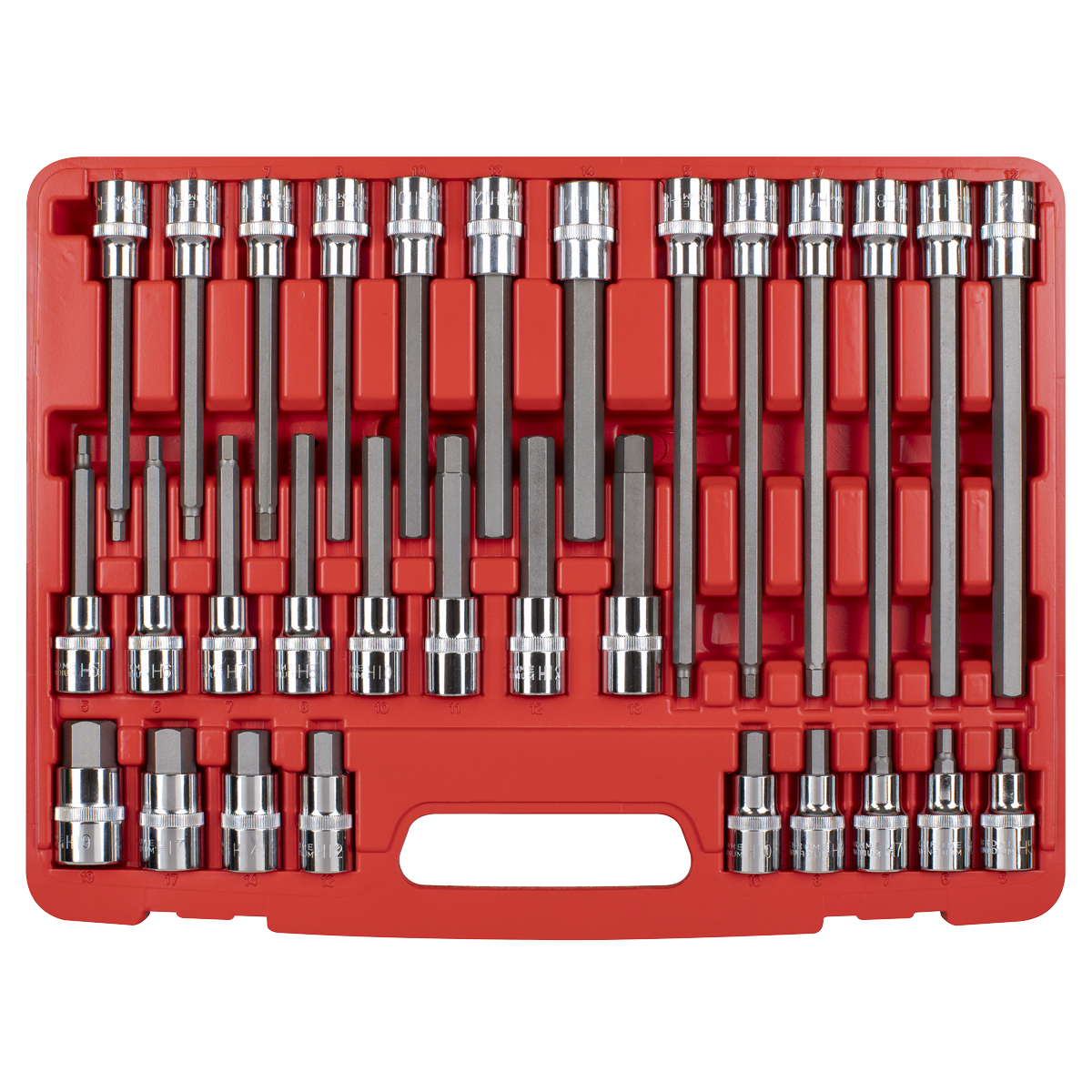 Hex Socket Bit Set 30pc 1/2"Sq Drive