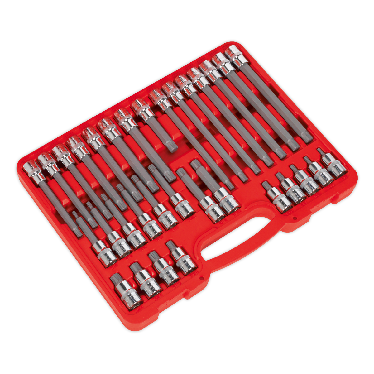 Premier Ribe Socket Bit Set 1/2"Sq Drive 32pc