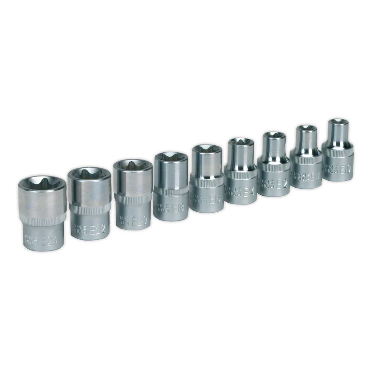 Premier TRX-Star* Female Socket Set 1/2"Sq Drive 9pc