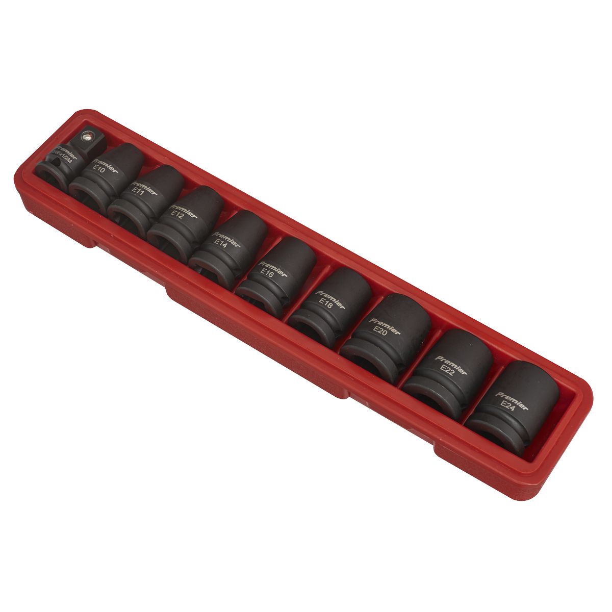 Premier TRX-Star* Female Impact Socket Set 1/2"Sq Drive 10pc