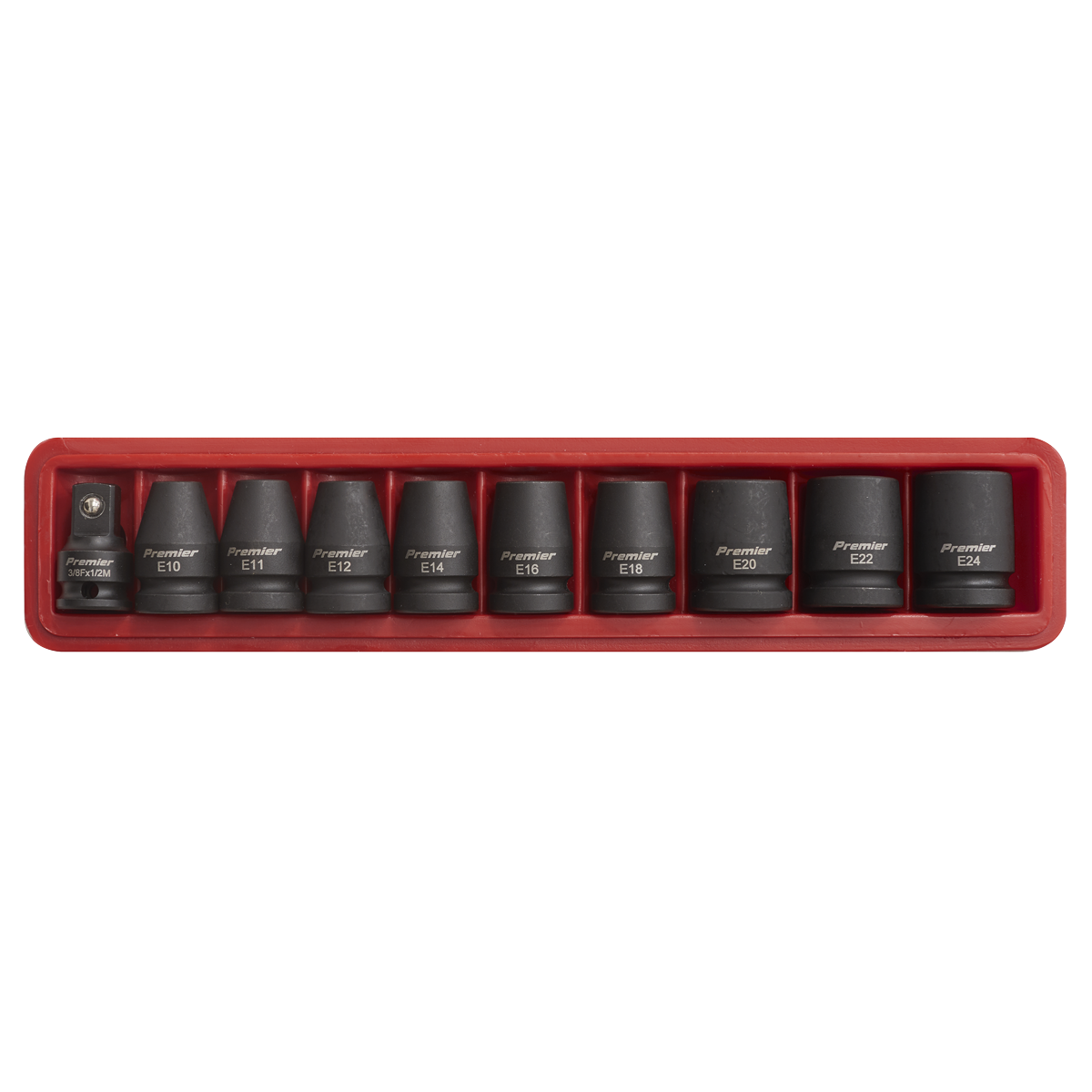 Premier TRX-Star* Female Impact Socket Set 1/2"Sq Drive 10pc