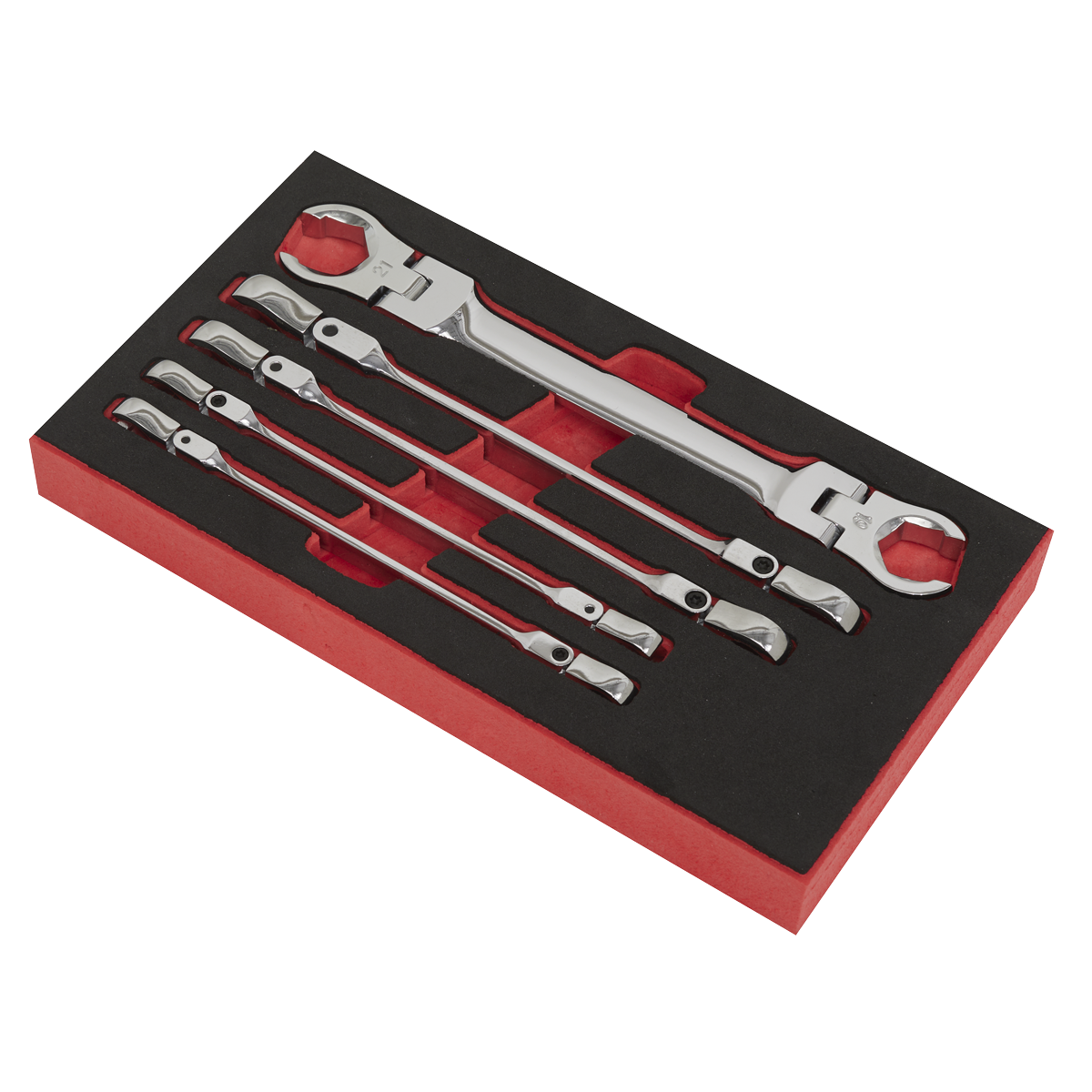 Premier Flexi-Head Flare Nut Spanner Set 5pc