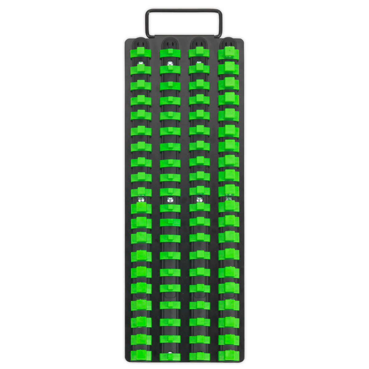 Premier Socket Rail Tray 1/4", 3/8" & 1/2"Sq Drive - Hi-Vis Green