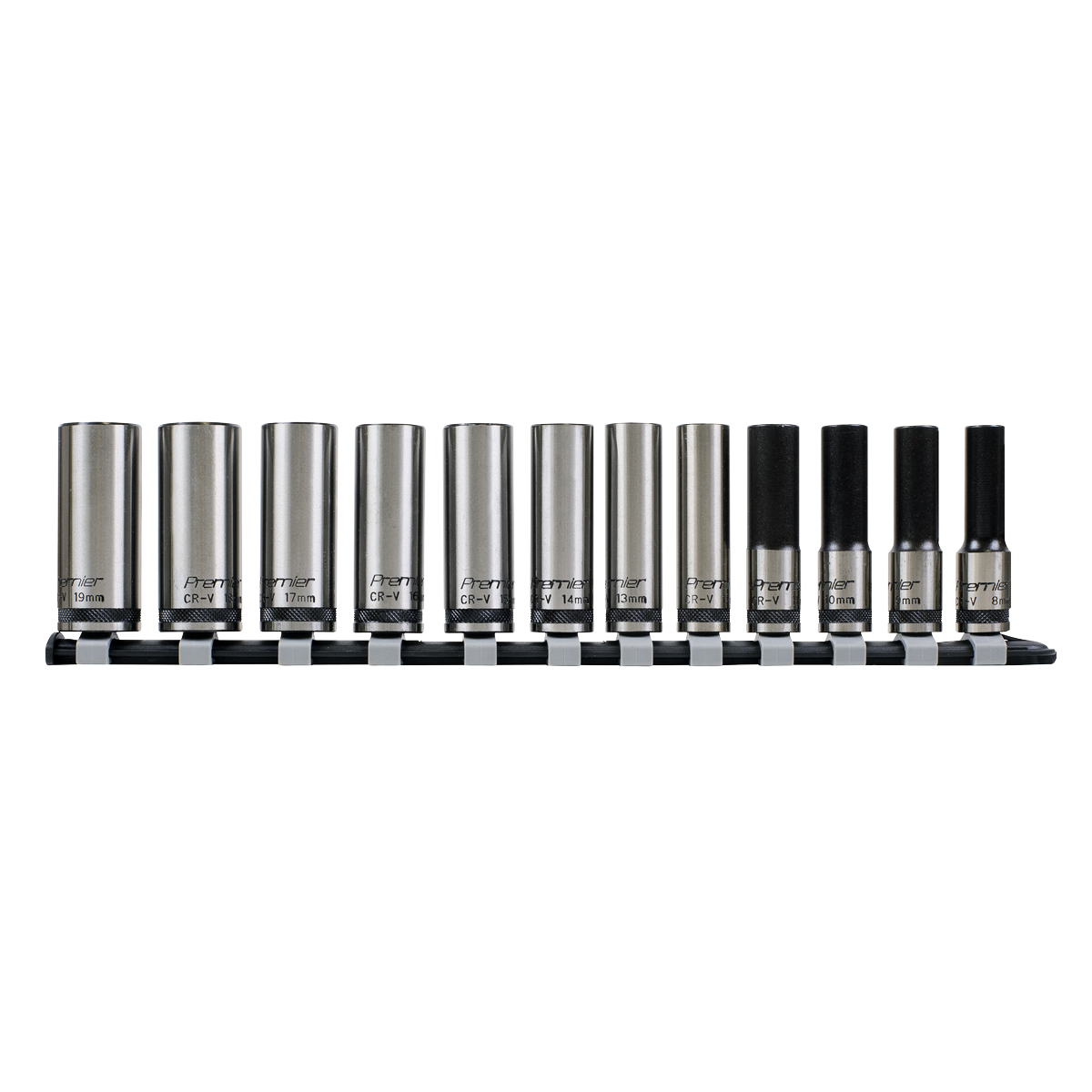 Premier Black Deep Lock-On™ Socket Set 3/8"Sq Drive 12pc