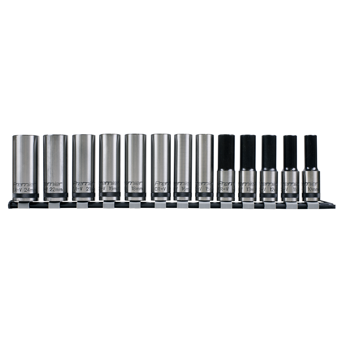 Premier Black Deep Lock-On™ Socket Set 1/2"Sq Drive 13pc