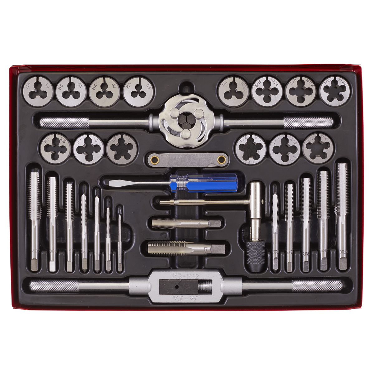 Metric/UNF/BSP Tap & Die Set Split Dies 33pc
