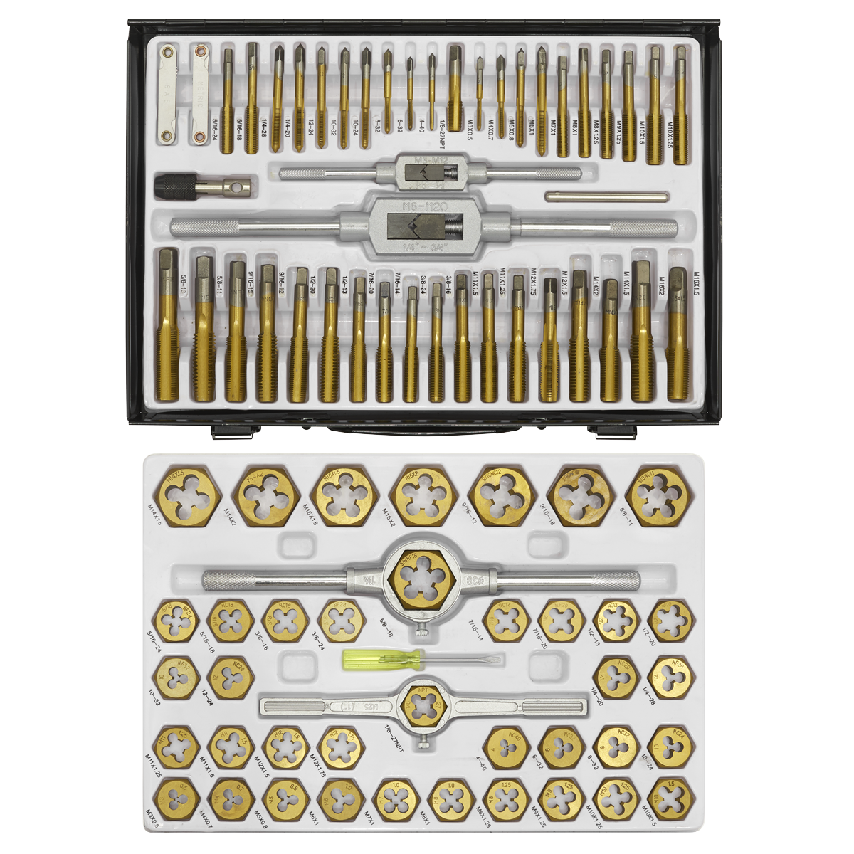 Metric & Imperial Hexagonal Tap & Die Set 86pc