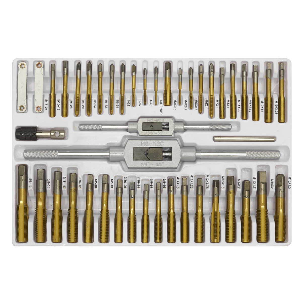 Metric & Imperial Hexagonal Tap & Die Set 86pc