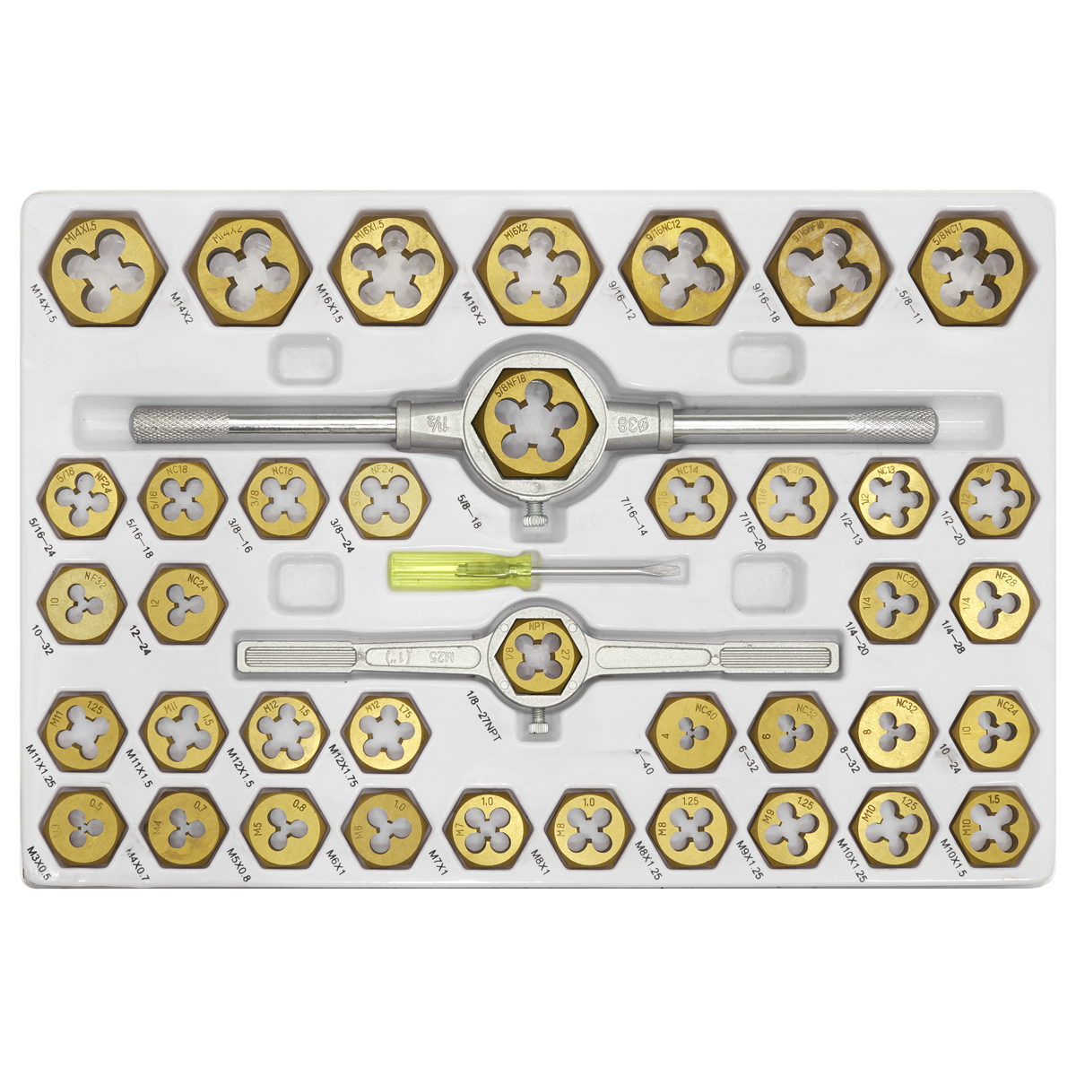 Metric & Imperial Hexagonal Tap & Die Set 86pc