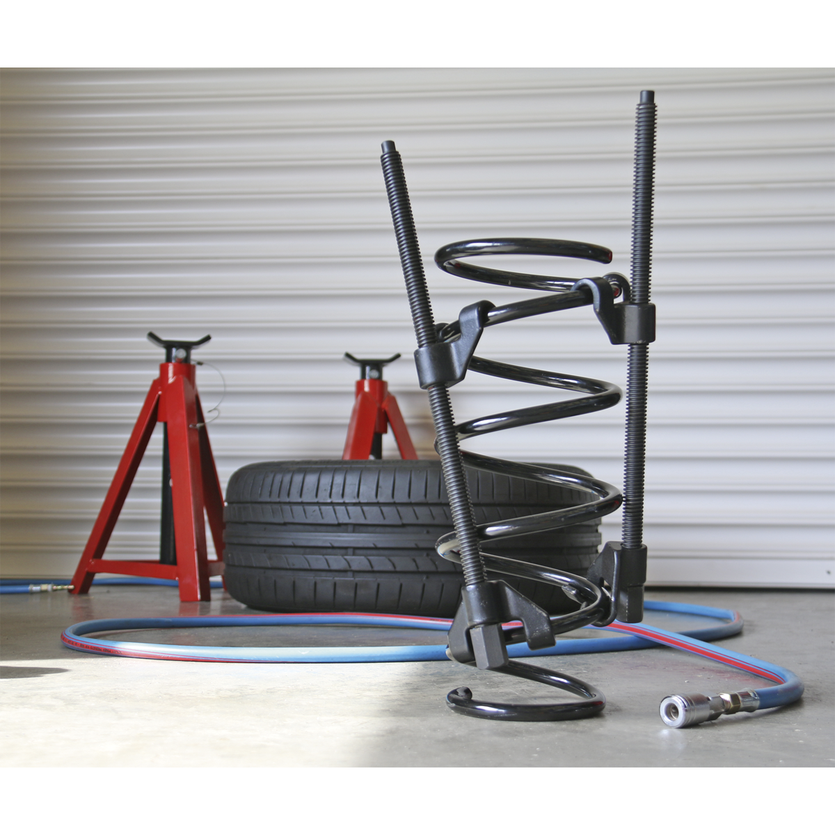 Long Reach Coil Spring Compressor 1100kg 2pc