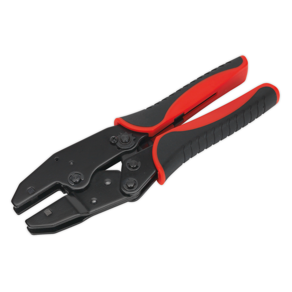 Ratchet Crimping Tool with Jaws and Storage Case