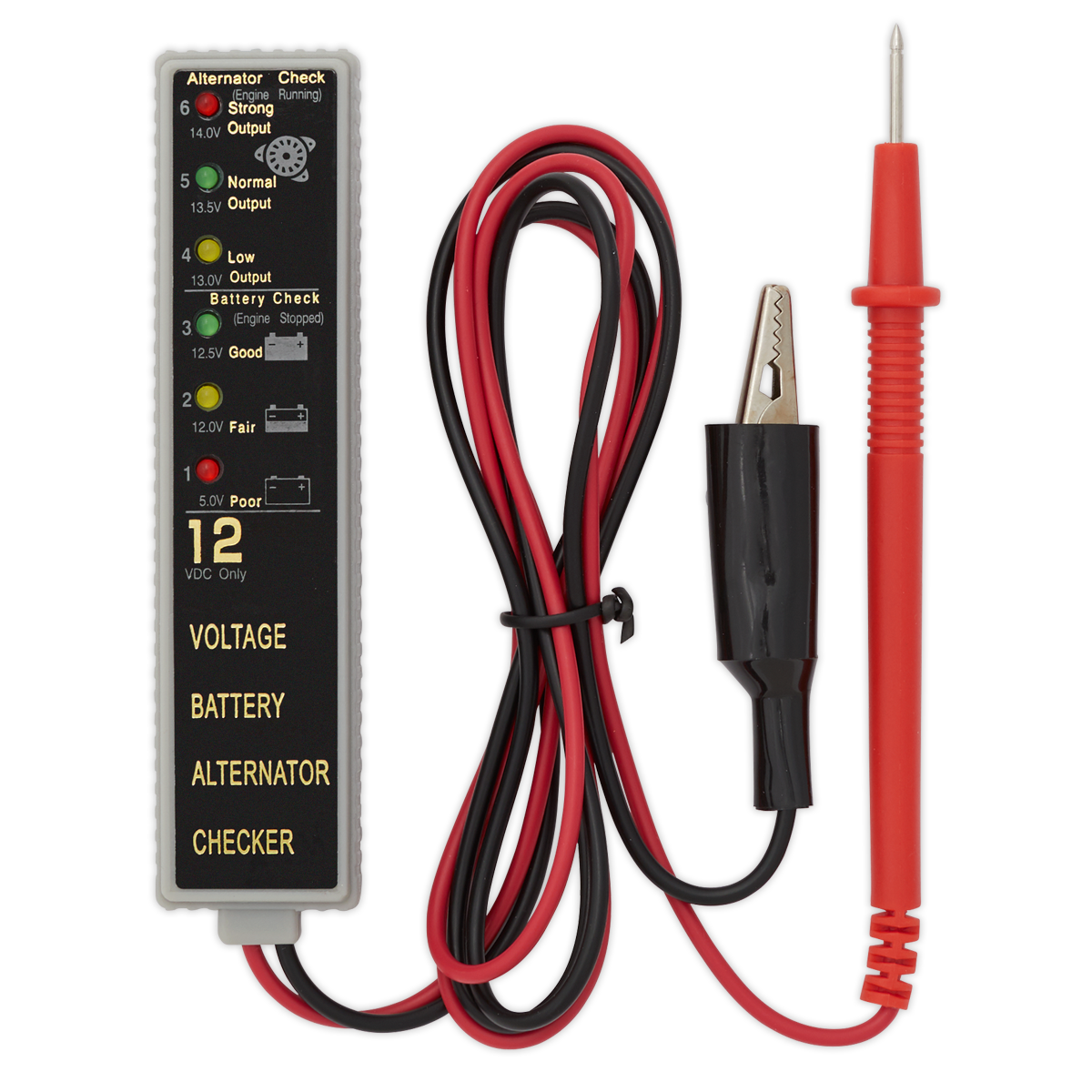 LED Battery & Alternator Tester 12V