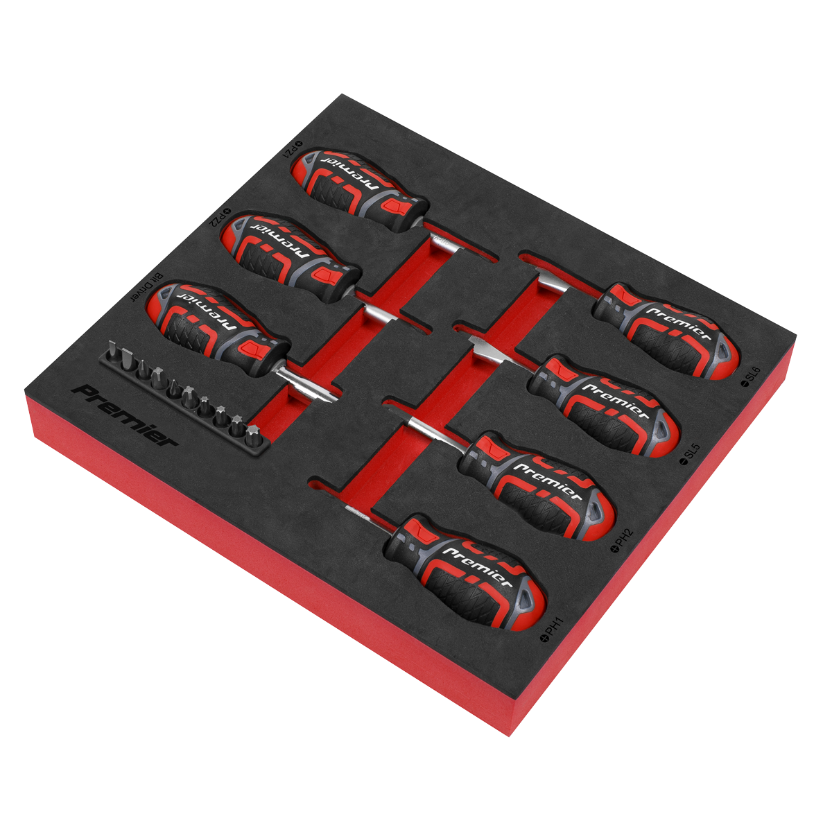 Premier GripMAX® Stubby Screwdriver Set 17pc