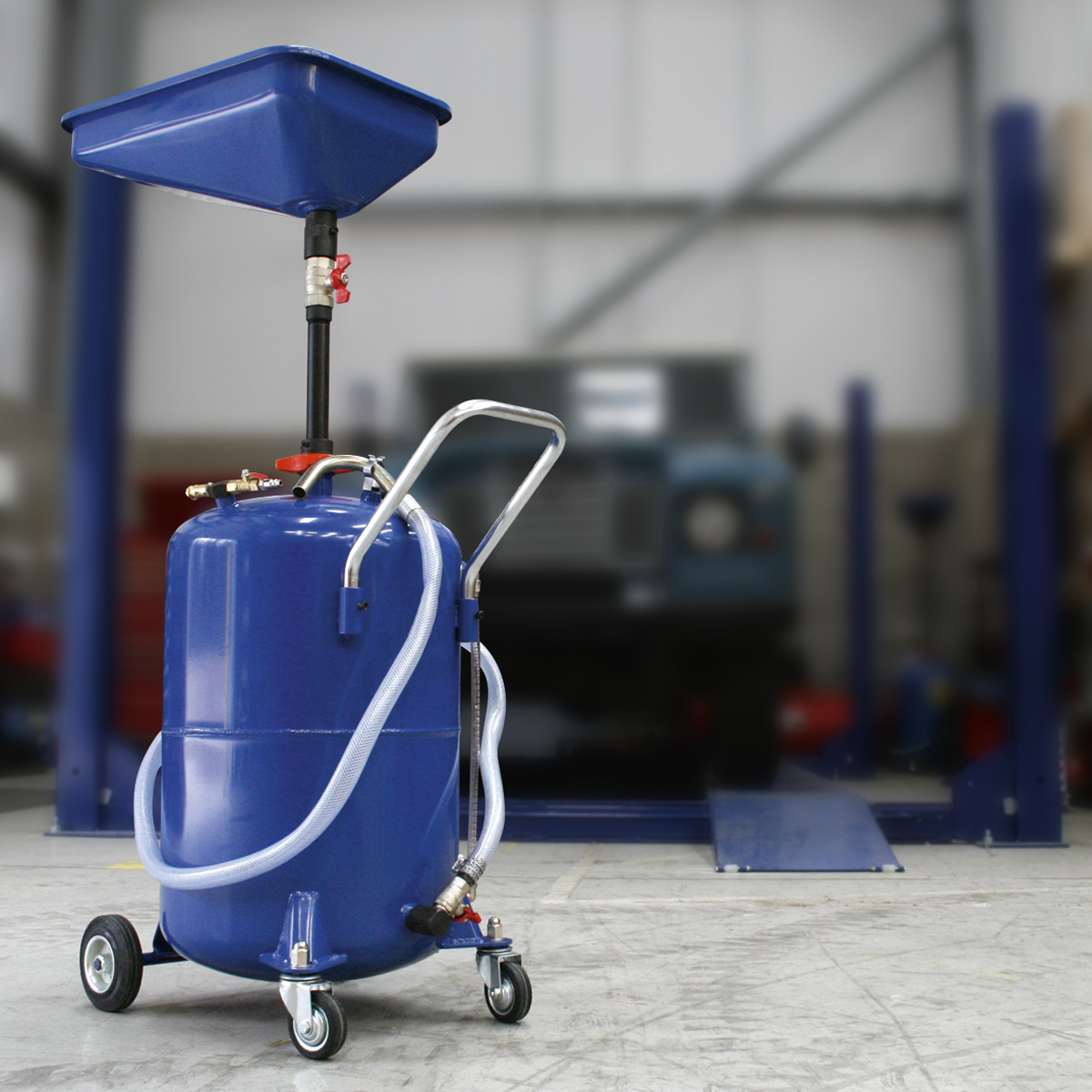 Air Discharge Mobile Waste Oil Drainer 65L