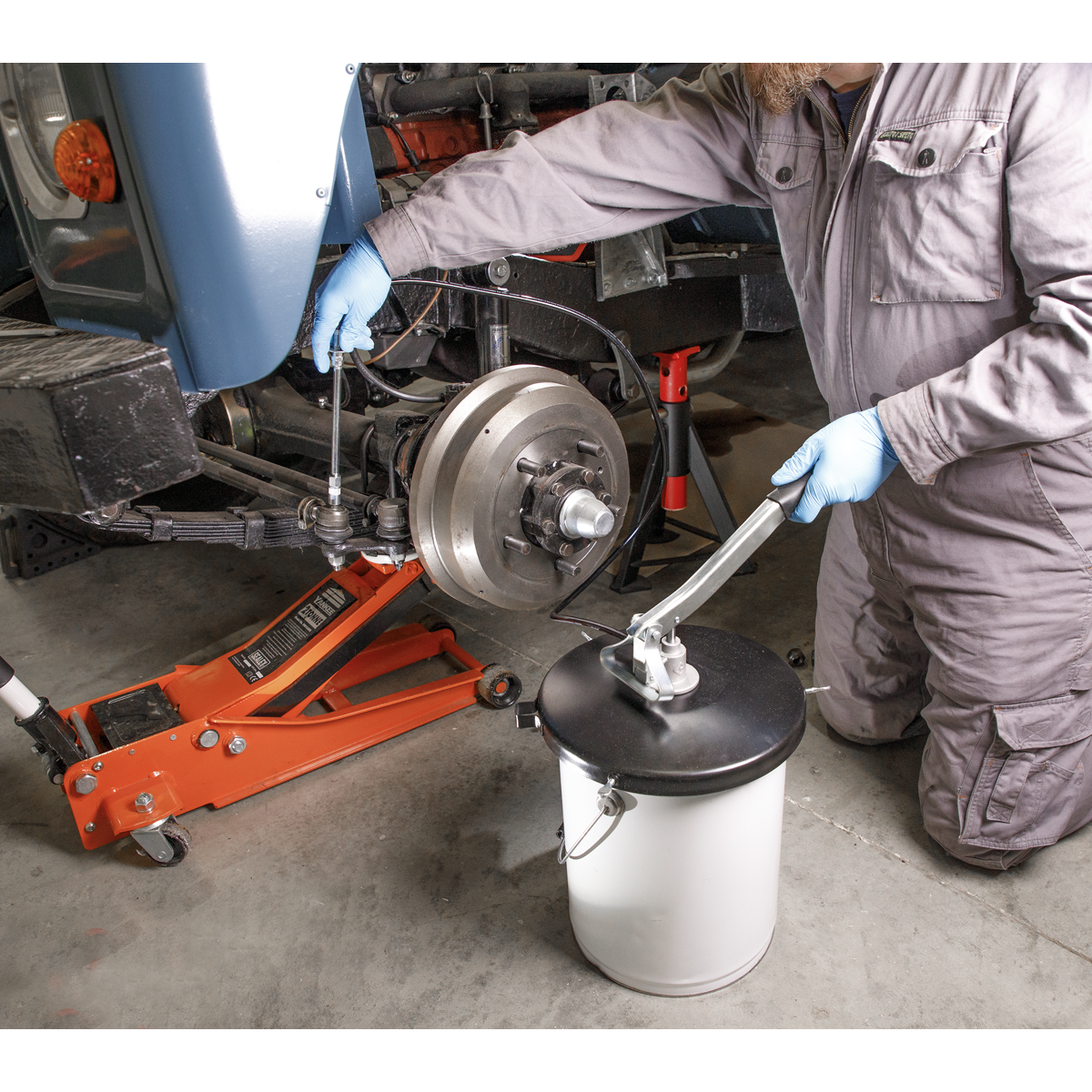 Extra-Heavy-Duty Grease Pump with Follower Plate 12.5kg