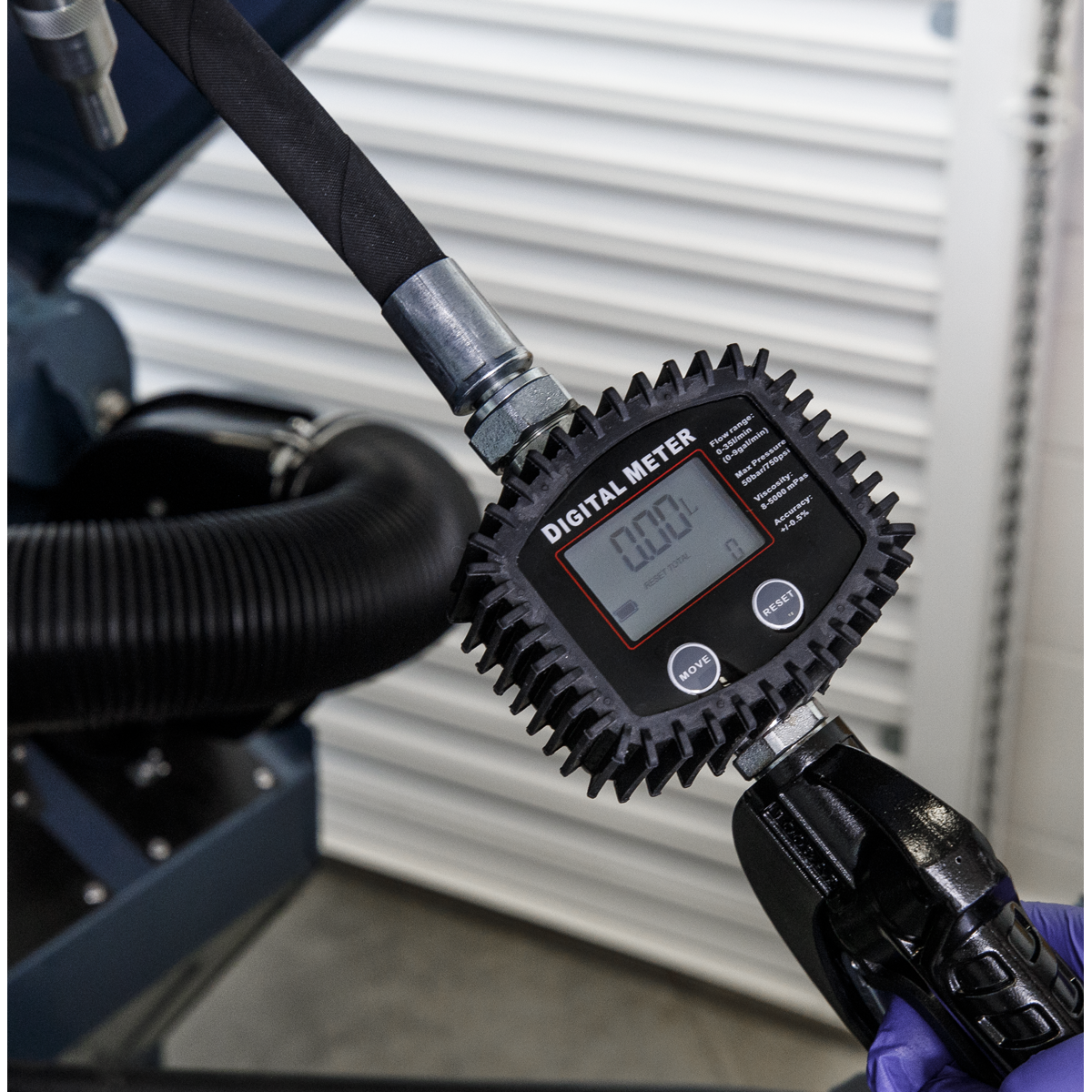 Air Operated Oil Dispensing System with 10m Retractable Hose Reel