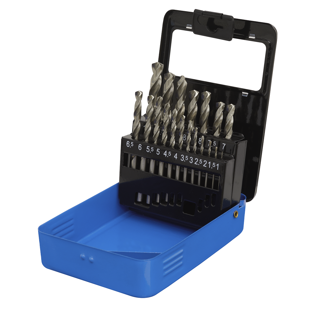HSS Fully Ground Drill Bit Set 19pc