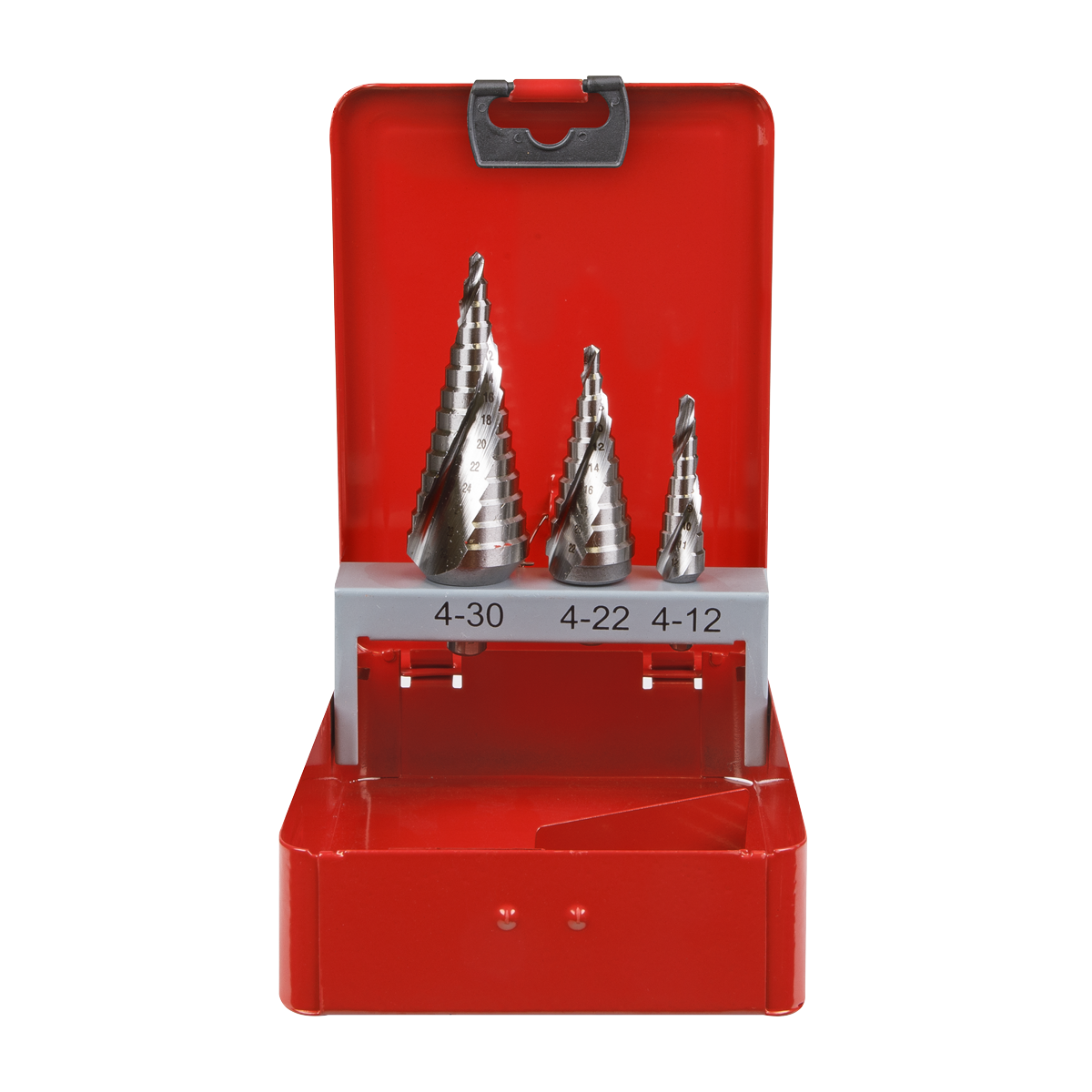 Spiral Flute HSS M2 Step Drill Bit Set 3pc