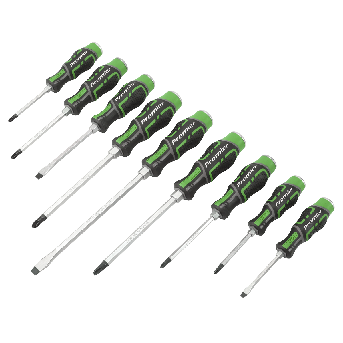 Premier Hammer-Thru Screwdriver Set 9pc