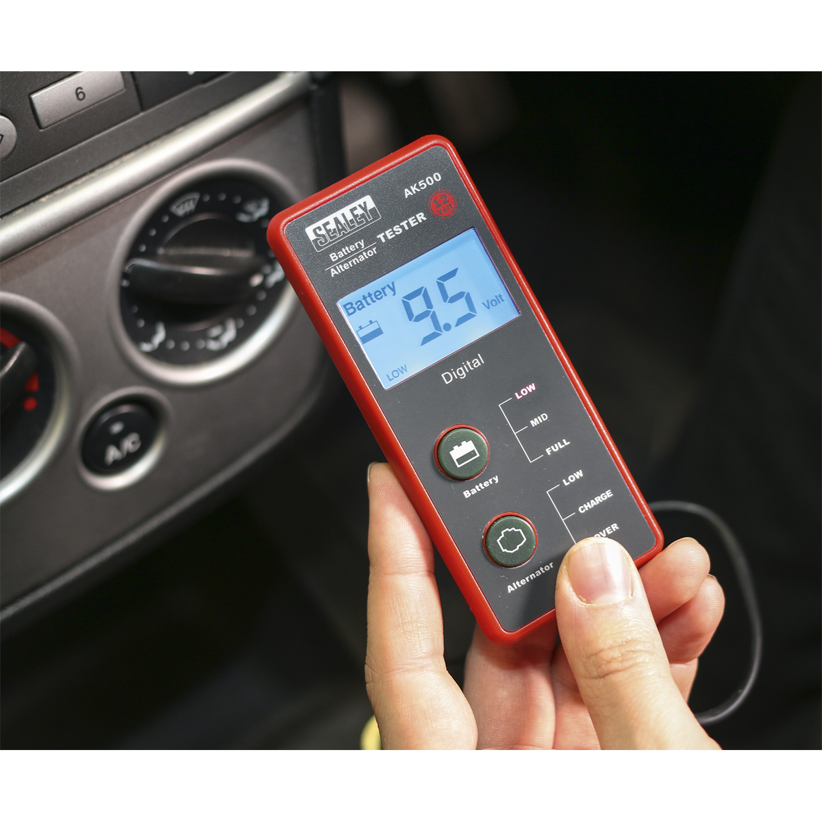 Battery & Alternator Tester with LCD Screen 12V