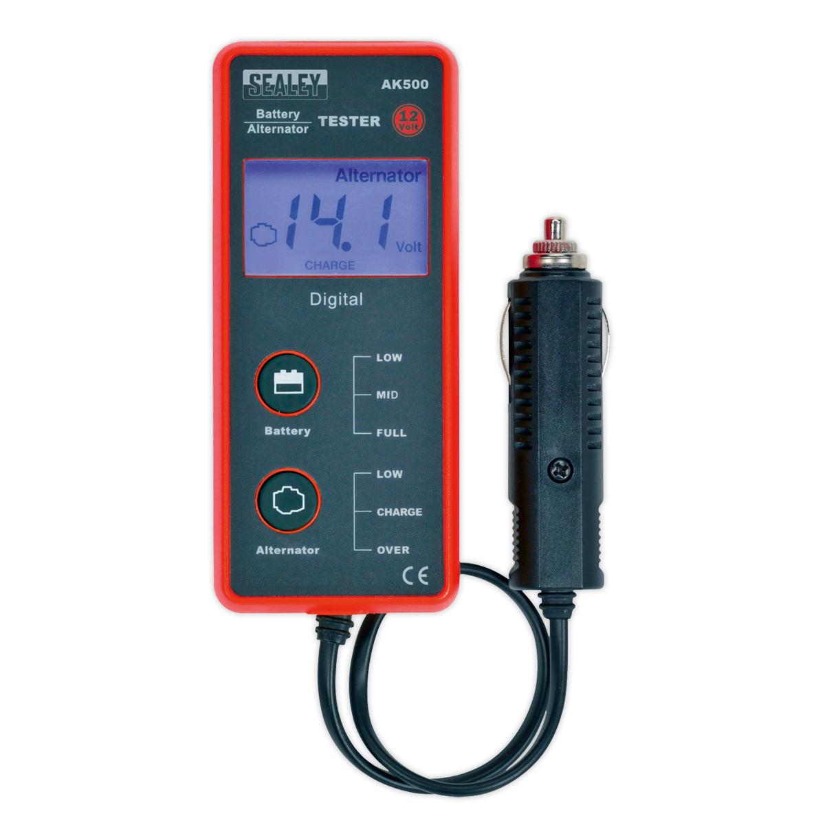 Battery & Alternator Tester with LCD Screen 12V