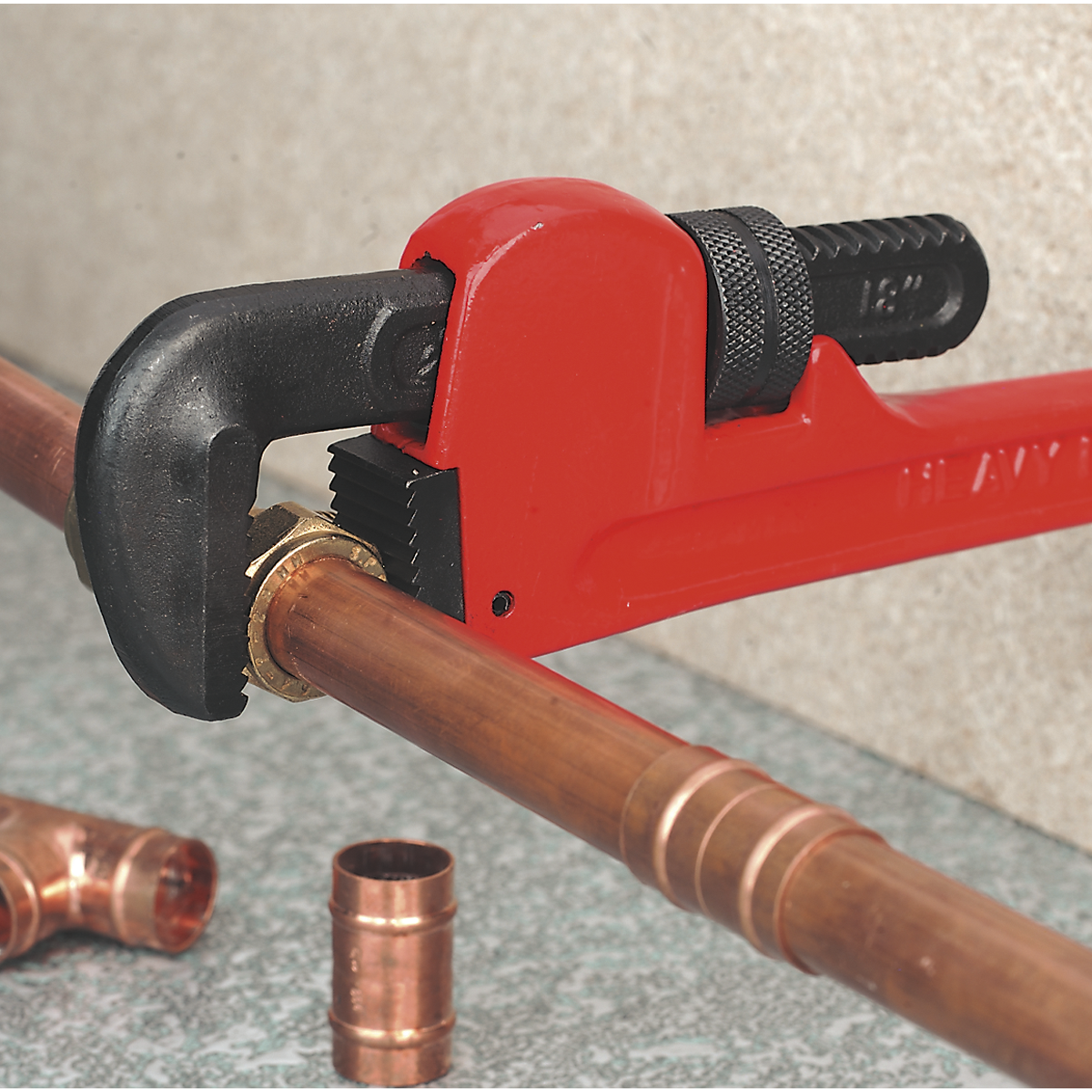 Premier Cast Steel Pipe Wrench European Pattern
