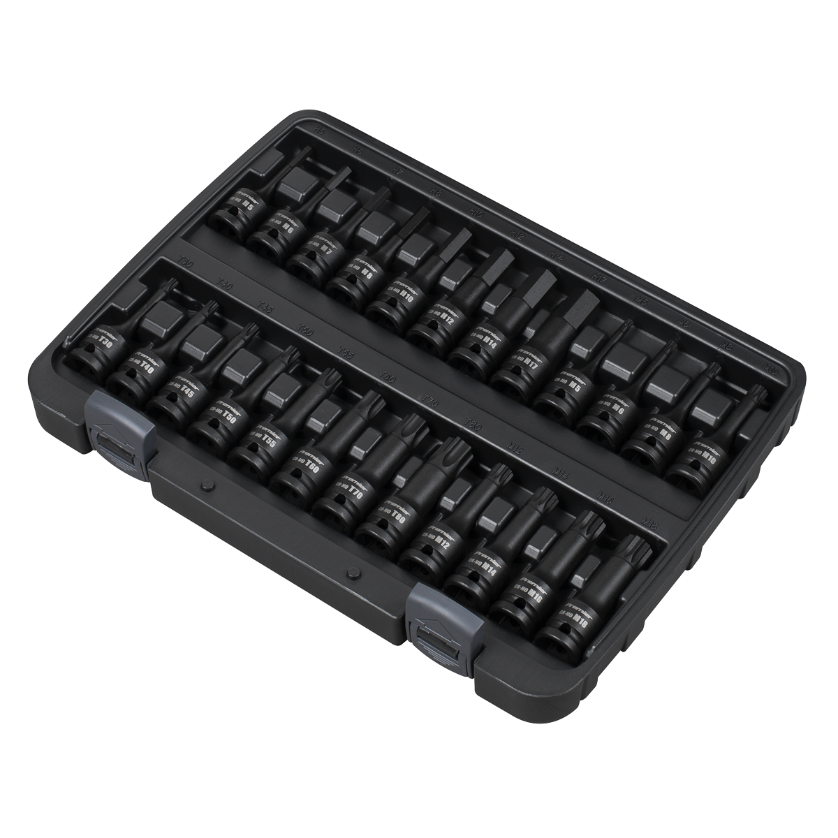Premier Hex/TRX-Star*/Spline Impact Socket Bit Set 1/2"Sq Drive 24pc