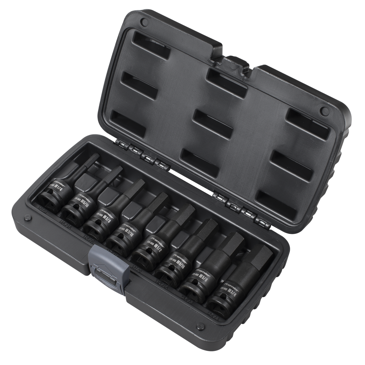 Premier Imperial Hex Impact Socket Bit Set 1/2"Sq Drive 8pc