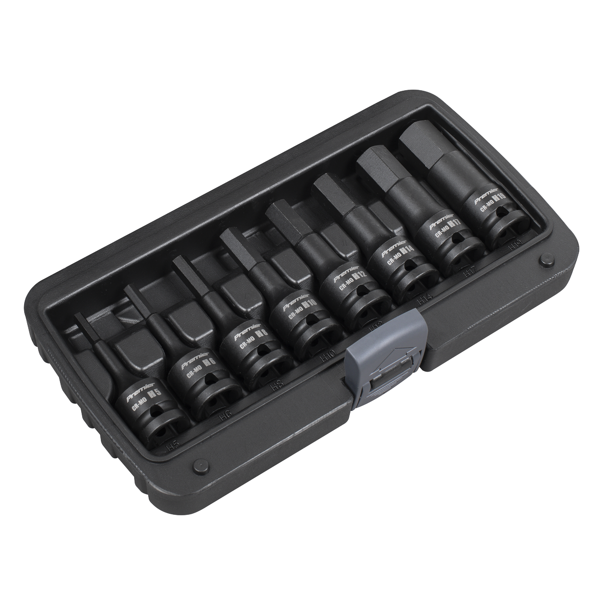 Premier Hex Impact Socket Bit Set 1/2"Sq Drive 8pc