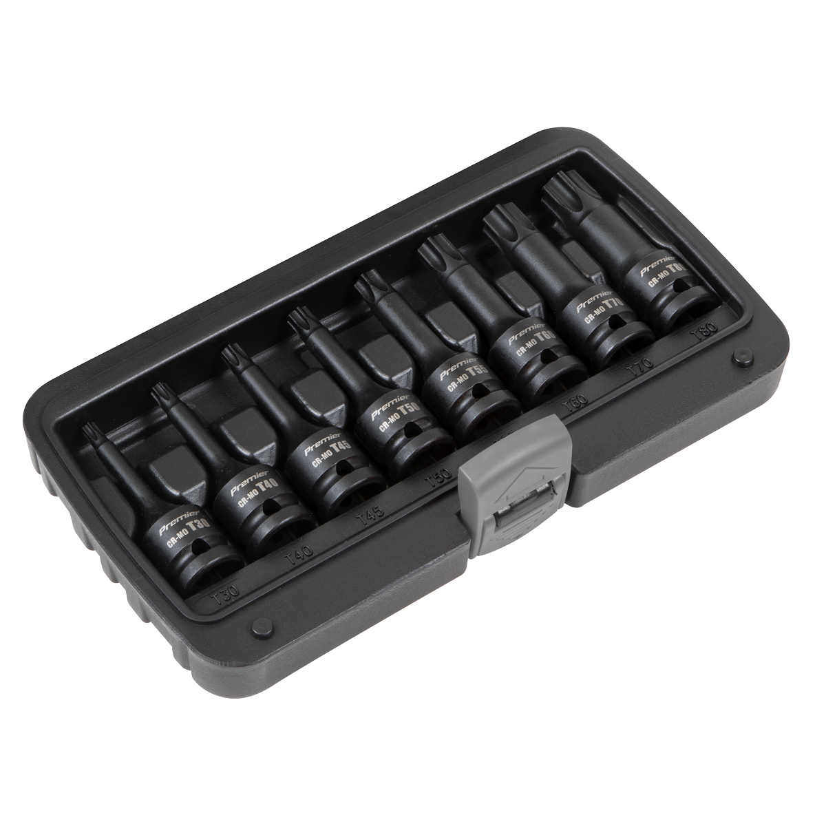 Premier TRX-Star* Impact Socket Bit Set 1/2"Sq Drive 8pc
