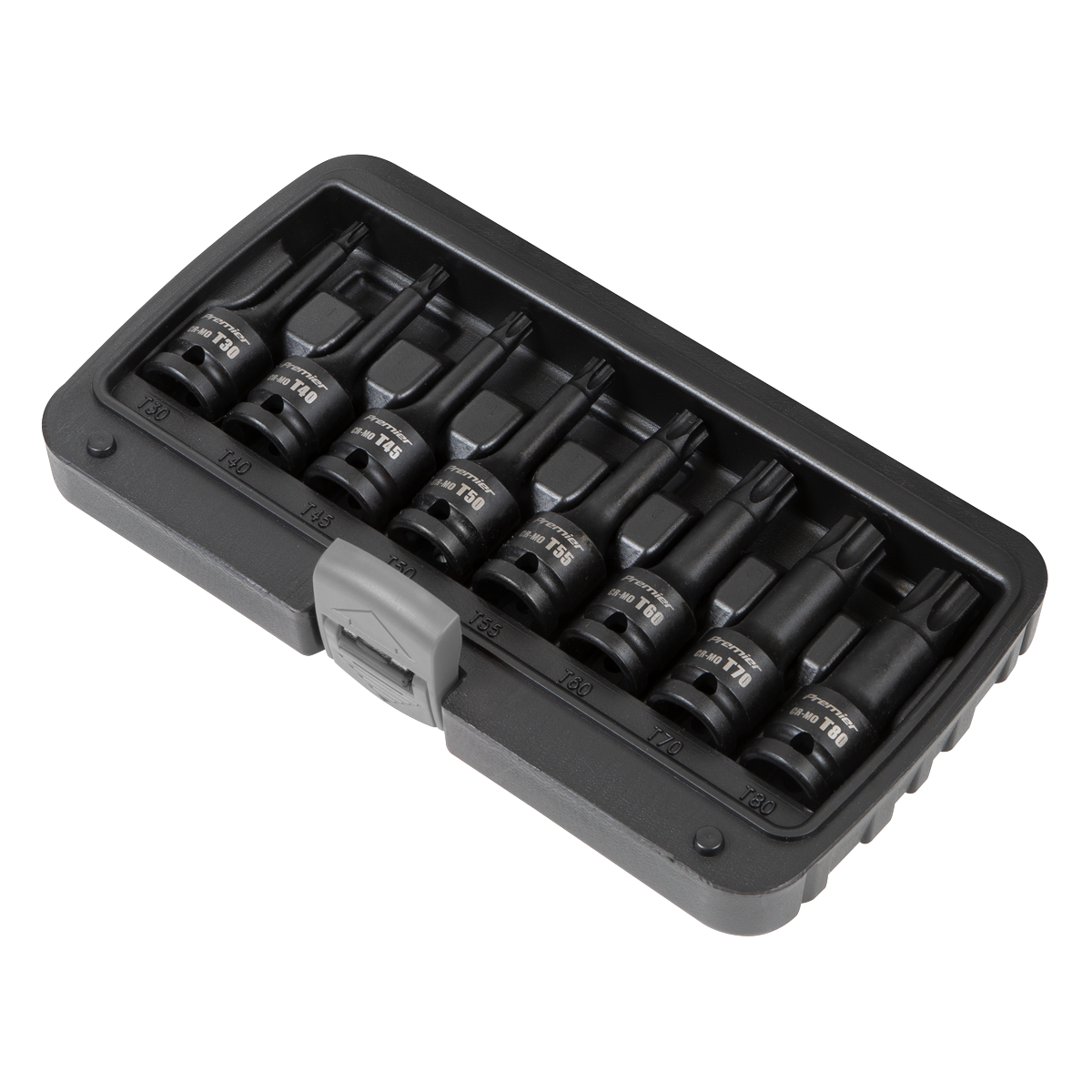 Premier TRX-Star* Impact Socket Bit Set 1/2"Sq Drive 8pc