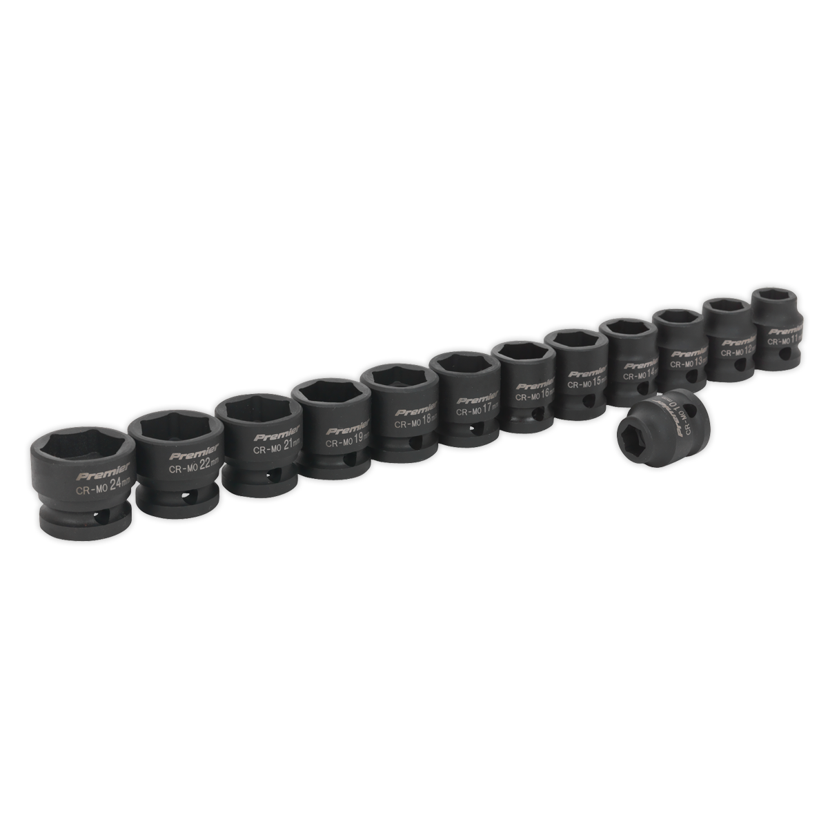 Premier Low Profile Impact Socket Set 1/2"Sq Drive 13pc