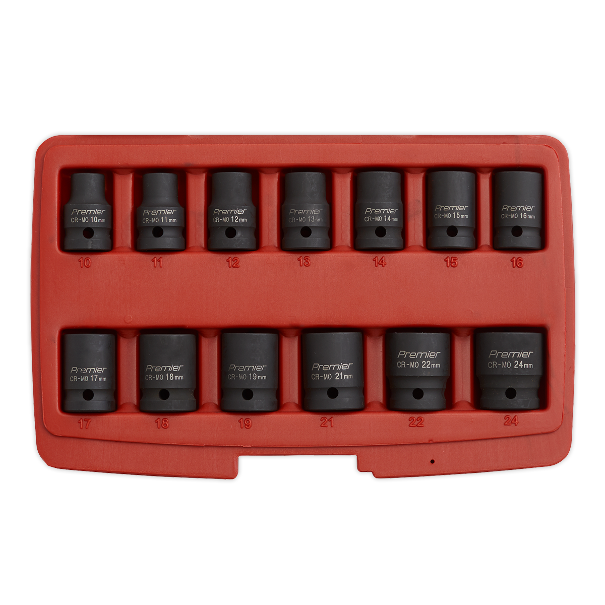 Premier Total Drive® Impact Socket Set 1/2"Sq Drive 13pc