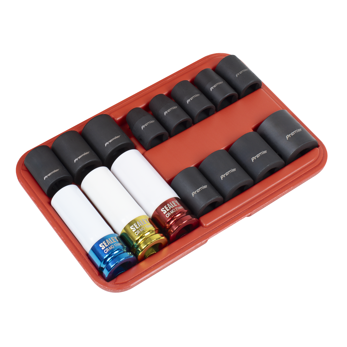 Premier Impact Socket & Wheel Nut Removal Set 1/2"Sq Drive 15pc