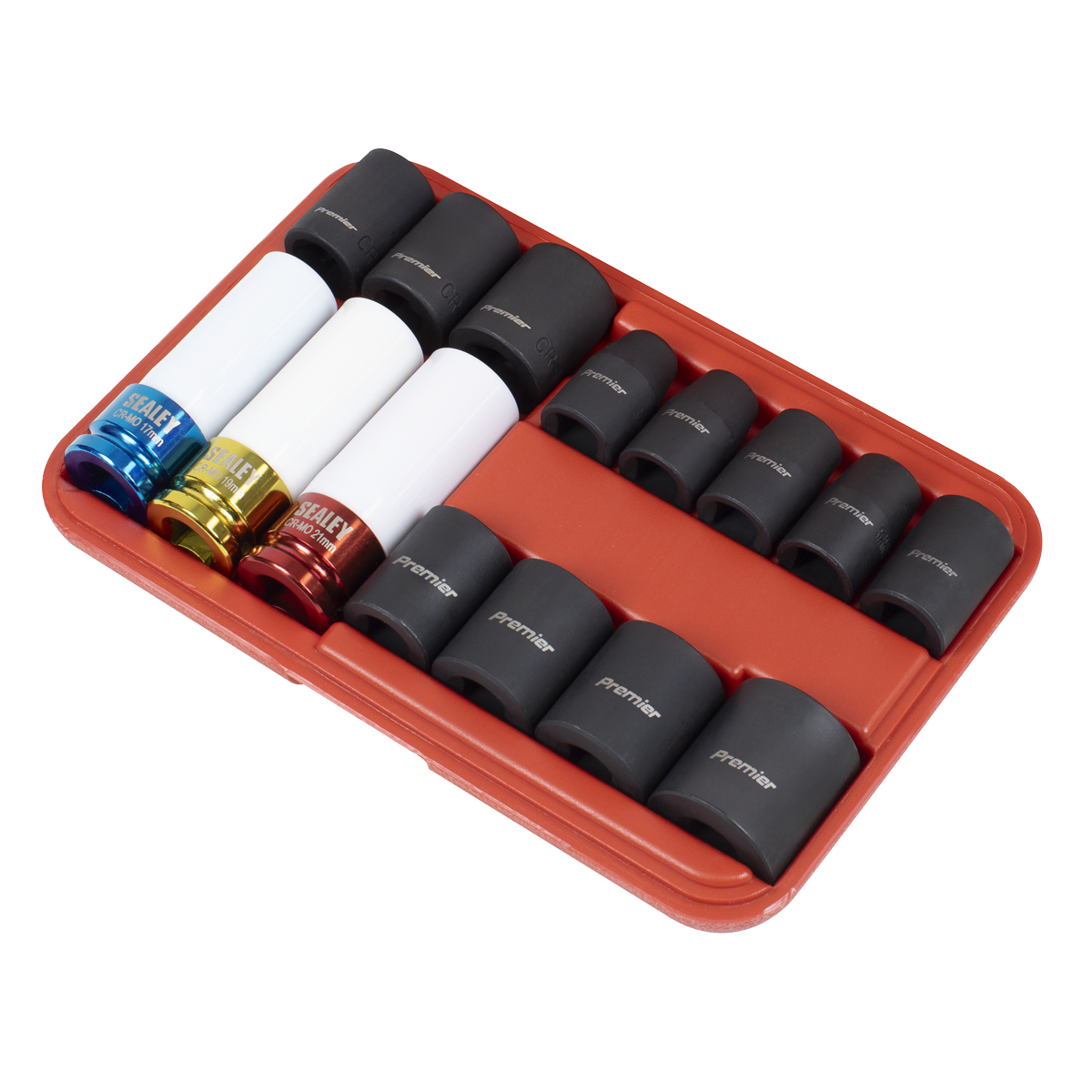 Premier Impact Socket & Wheel Nut Removal Set 1/2"Sq Drive 15pc