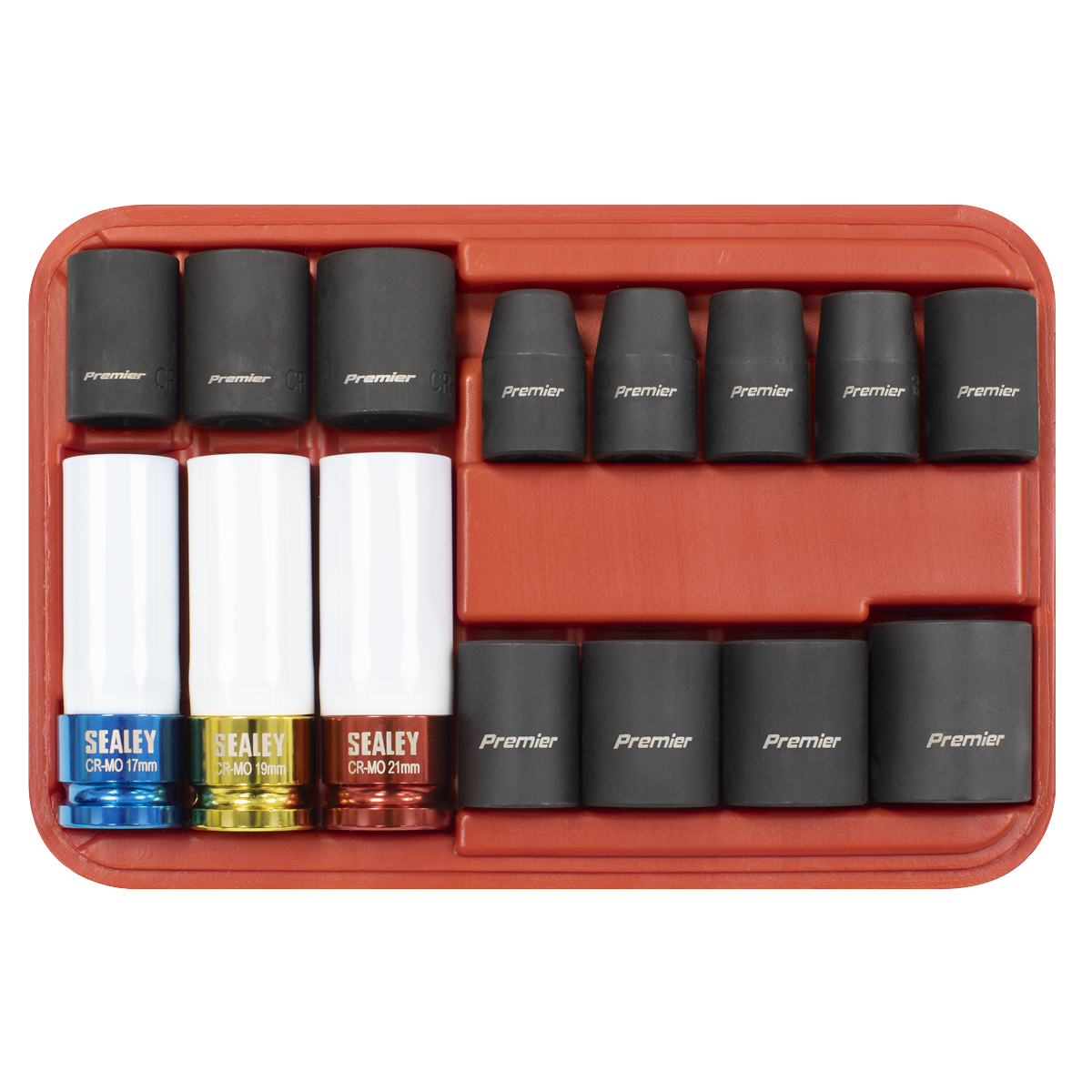 Premier Impact Socket & Wheel Nut Removal Set 1/2"Sq Drive 15pc