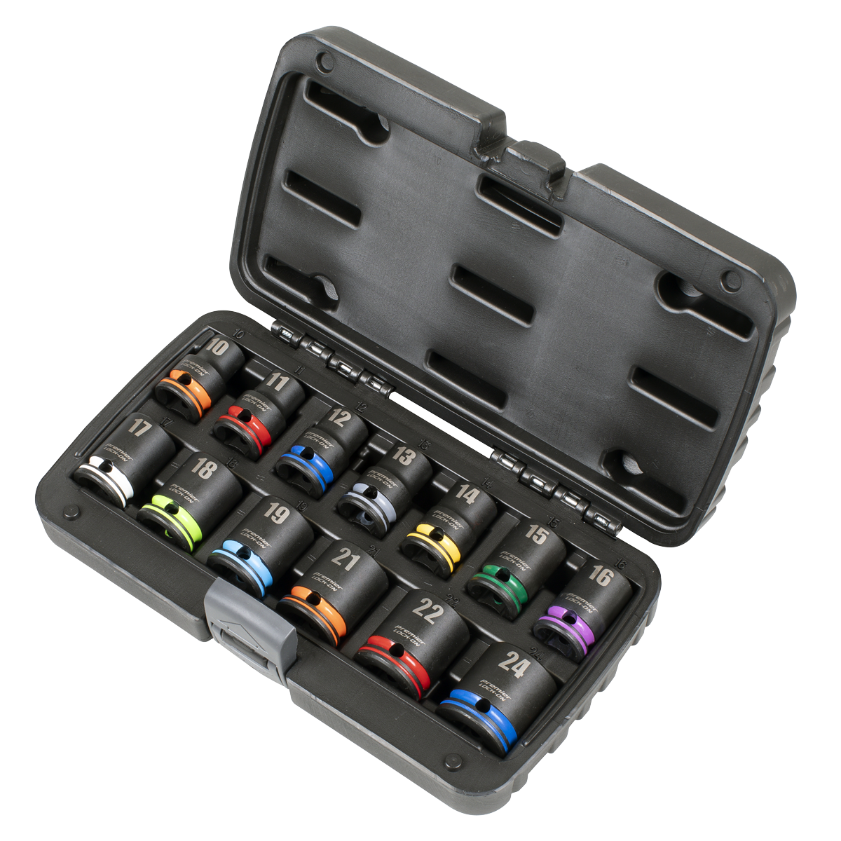 Lock-On™ Impact Socket Set 1/2"Sq Drive 13pc 6pt Metric