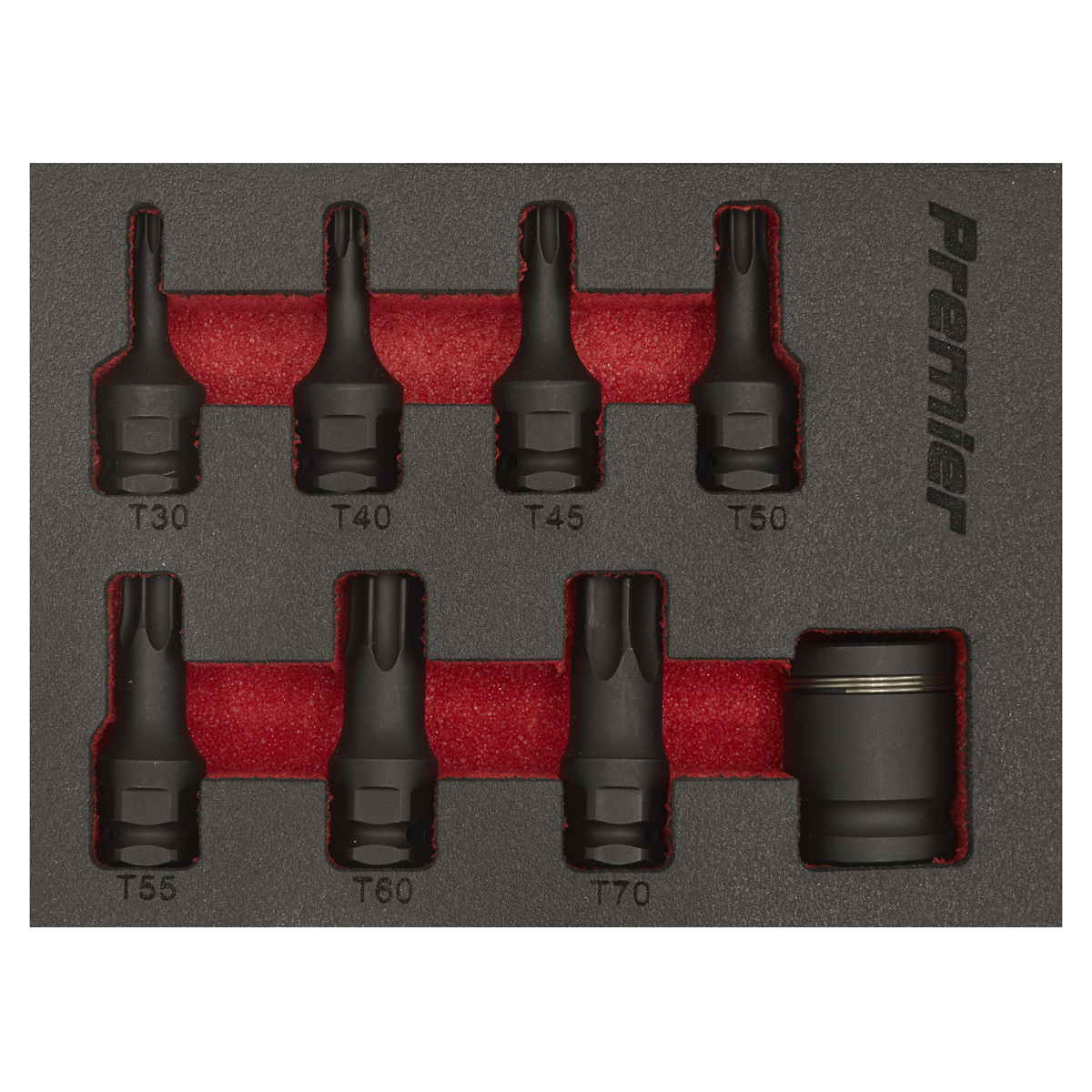 Premier TRX-Star* Impact Socket Bit Set 3/8"Sq Drive 8pc