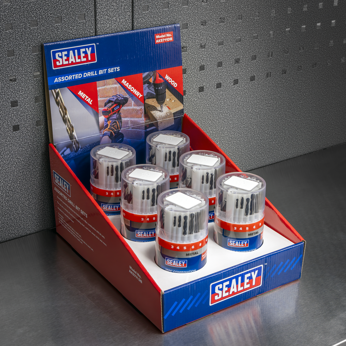 Drill Bit Sets Combination Display Box of 6