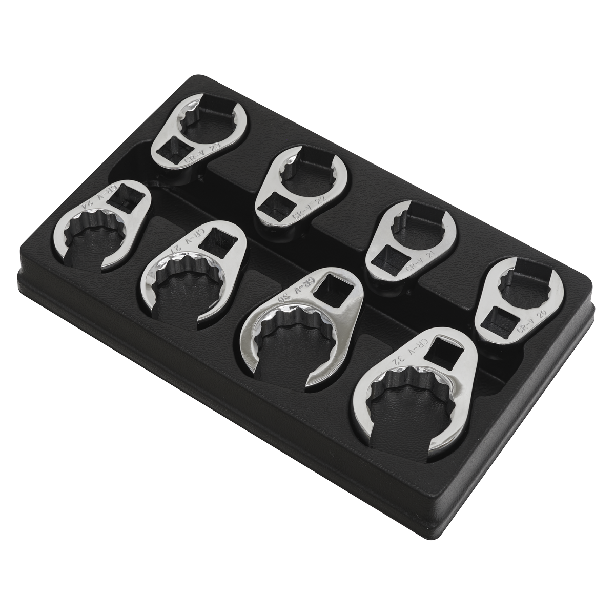 Premier Crow's Foot Spanner Set 1/2"Sq Drive 8pc