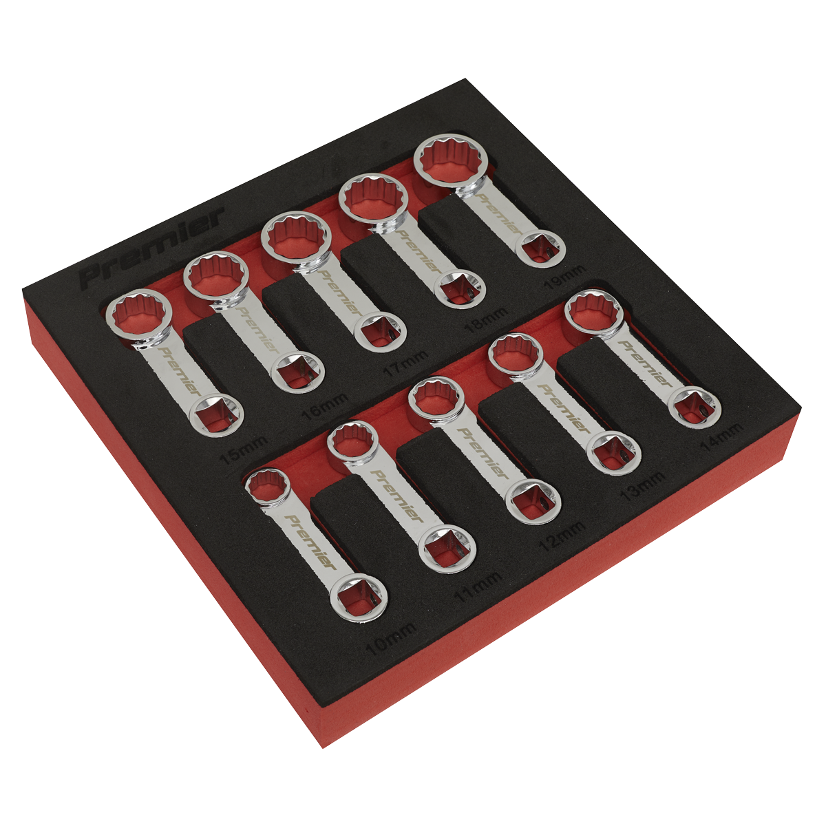 Premier Torque Adaptor Spanner Set 3/8"Sq Drive 10pc