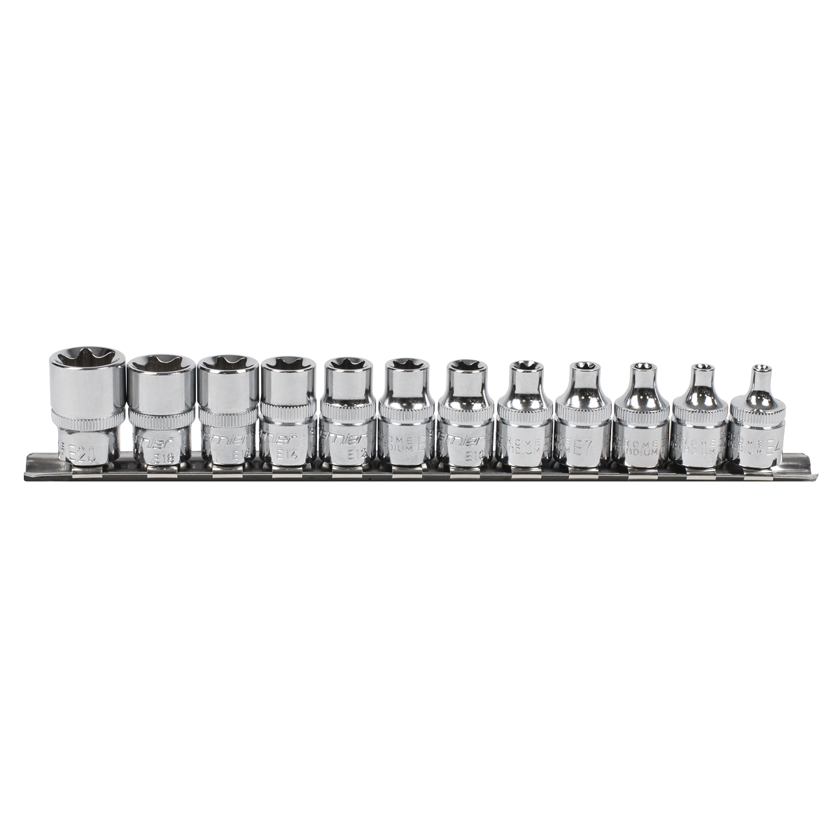Premier TRX-Star* Socket Set 3/8"Sq Drive E4-E20 12pc