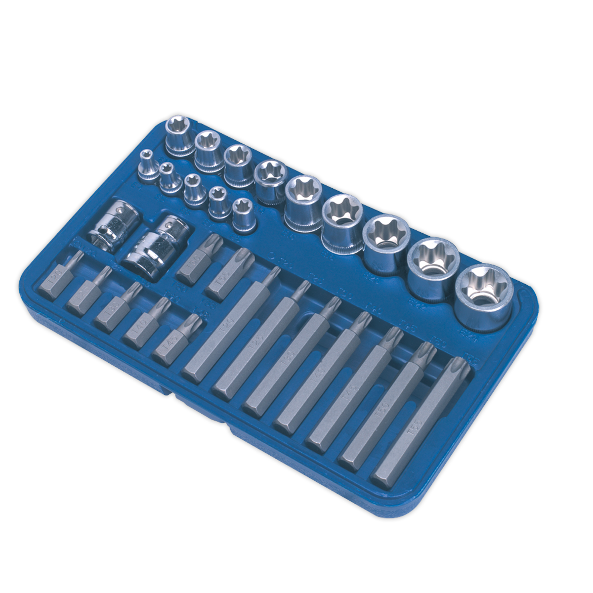 Premier TRX-Star* Socket & Bit Set 1/4", 3/8" & 1/2"Sq Drive 30pc
